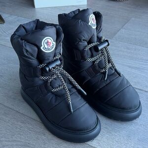 Moncler Black Quilted Boots